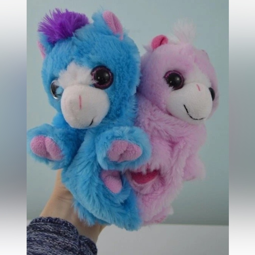 Wild Republic Switch A Rooz Oats Barley Pony Plush Stuffed Blue Pink Horse 17946